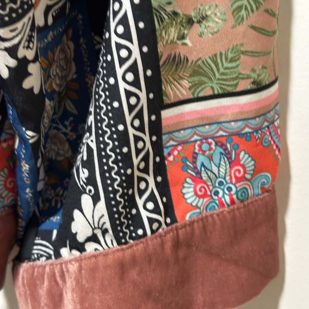 Tolani Collection Patchwork Multicolor Velvet Kim… - image 4